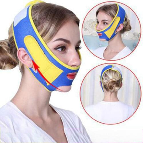 Breathable V Face Cheek Lift Up Band Face Thin Mask Reduce Double Chin V-Line Shaping Bandage Anti Wrinkle Face Bandage