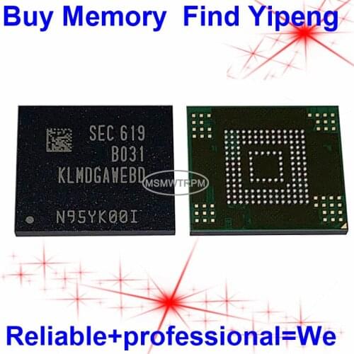 KLMDGAWEBD-B031 BGA153Ball EMMC5.0 5.0 128GB Mobilephone Memory New original and Second-hand Soldered Balls Tested OK