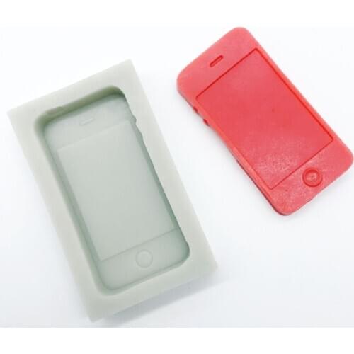 Mobile phone shape soap silicone mold DIY dough sugar flower cake tool
