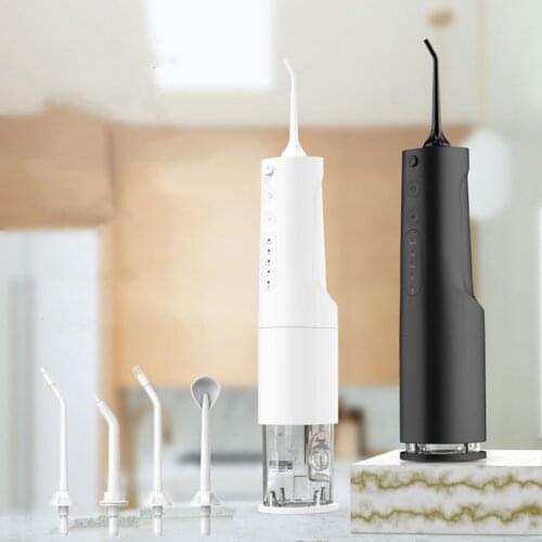 Portable Oral Irrigator IPX7 Waterproof Dental Electric Water Flosser 360ML Water Tank Bucal Tooth Cleaner