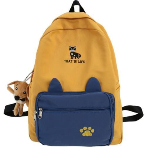 Cute Mouse Women Backpacks Nylon Student Schoolbags Fashion Teenage Girls Bags for School Backpack New Mochila Traveling Bags