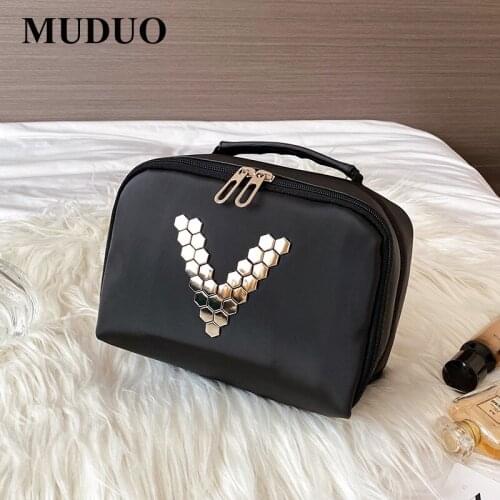 MUDUO Black Cosmetic Bags