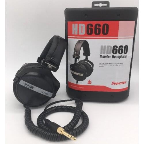 Professional Studio Monitor Headphone Superlux HD660 Dynamic Monitoring Hifi Headphones Recording Headset Stereo DJ Earphone