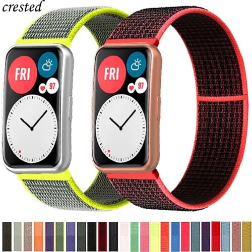 Nylon Band For Huawei Watch FIT Strap Smartwatch Accessories Sport Loop Wristband Belt bracelet Huawei Watch fit 2020 Strap