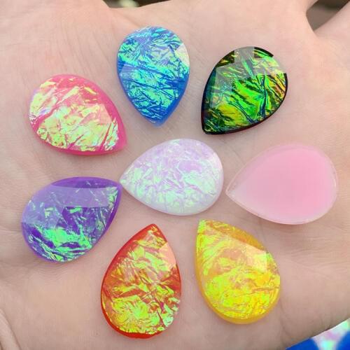 MIX 18*25mm Drop Shape Resin Sew On Rhinestones Resin Sewing Stones for Wedding Dress decoration -E75A