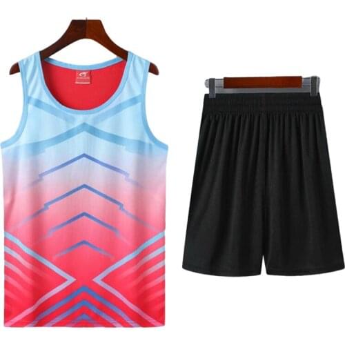 2 Pcs Running Sets Men Women Breathable Sports Vest+Shorts Gym Track suit field Tracksuit Quick-drying Jogging Sportswear
