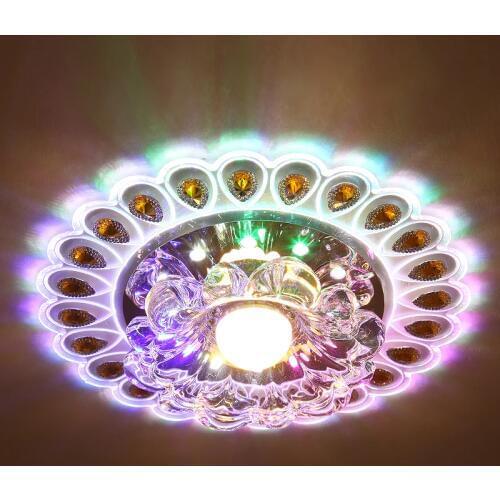 Led 5W Crystal LED Colorful Lighting Living Room Ceiling Fixture Chandelier Decor Light
