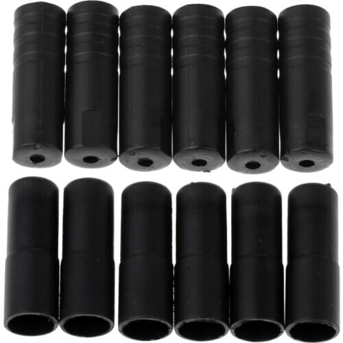 12PCS 4mm+5mm Bike Brake Cable Housing End Cap Cover Shifter Hose Crimp