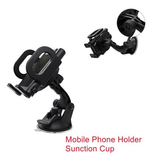 360 Degrees Car Phone Holder Bracket Car Air Outlet Rotating Bracket Black Suction Cup Adjustable Windshield Dashboard Holder
