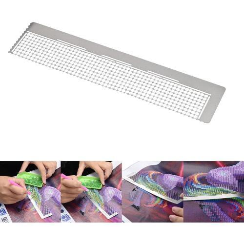 DIY Diamond Painting Dotting Rhinestone Point Anti-stick Drilling Ruler Tool