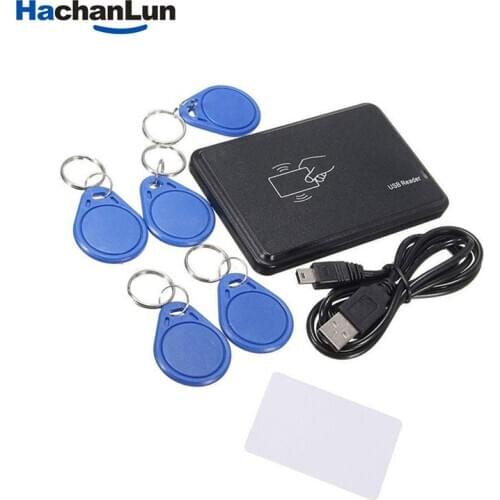 RFID Copier Duplicator 125KHz Key fob Smart Card Reader Writer 125khz Programmer USB ID T5577 EM4305 Cards Tags