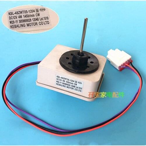 For TCL Refrigerator Fan Motor KBL-48ZWT05-1204 DC12V 4W 1450r/min CW W29-11 3059900028 1204B Motor Parts