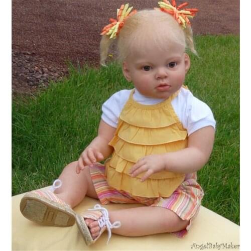NPK New model kit reborn doll kit Aby Rev DIY blank kit soft silicone vinyl DIY 24inch baby doll mold