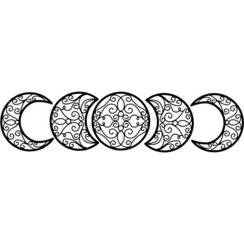 Creative Wooden Moon Phase 3D Wall Sticker Home Living Room Wall Decoration Mural Art Decals