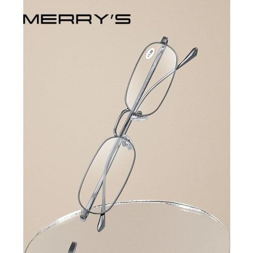 MERRYS DESIGN Reading Glasses For Men Women Small Frame Reader Blue Light Blocking CR-39 Resin Aspheric Glasses Lenses S2317FLH