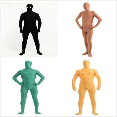 Lycra solid color zentai suit costume halloween costumes
