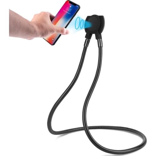 Suitable For IPhone For Samsung Xiaomi Huawei Hanging Neck Lazy Necklace 360 Degree Mobile Phone Holder Flexible And Rotatable