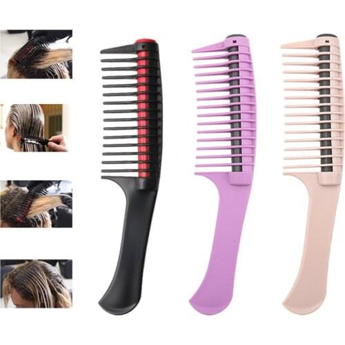 2pc Professional Wide Tooth Hair Comb Brush Anti Static Salon Coloring Tools Barber Detangling Comb DIY Hair Styling Accessories
