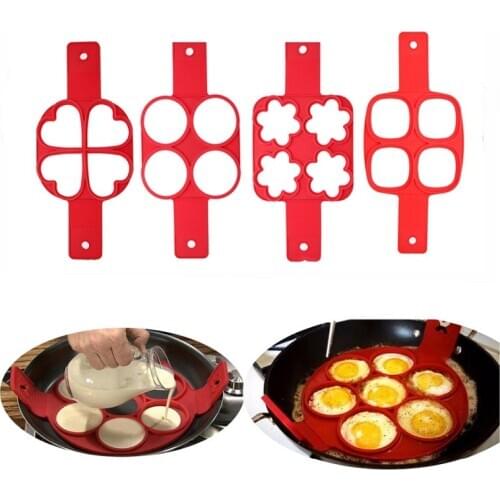 4/7 Hole DIY Pancake Maker Bake Cake Silicone Mold Mini Egg Tools Baking Kitchen Accessories Silicone forms mold baking tools