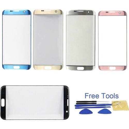Replacement Front Glass Lens Touch Screen Replace for Samsung Galaxy S7 Edge G935 Phone Outer Glass Lens Repair Tool Kits +Tool
