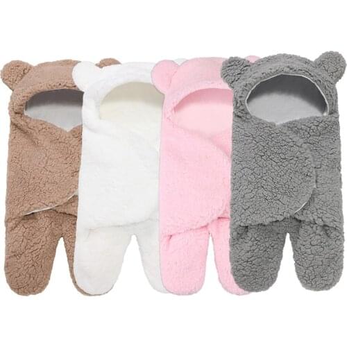 Baby Warm Winter Swaddle Receiving Blankets Pram Accessories Split-legged Sleeping Bag Sleep Sack For Newborn Toddler 0-3 Months