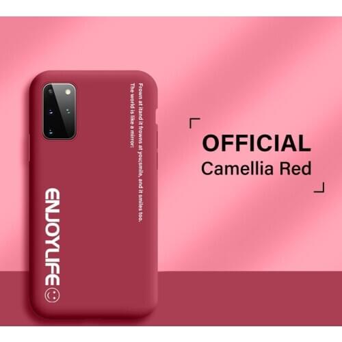 Ultra-thin Cute Soft Liquid Silicone Phone Case For Samsung Galaxy S20 S10 E S9 S8 Note 10 9 Plus Luxury Painted Colorful Cover