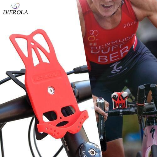 Univerola Silicone Bicycle&Motocycle Phone Holder For iPhone/xiaomi Universal Mobile Cell Phone Holder Bike Handlebar Clip Stand