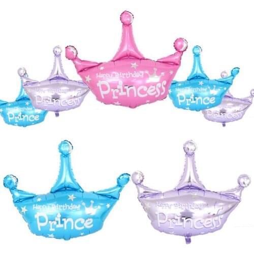 Crown balloon cartoon princess crown shape balloon wedding room layout birthday party holiday decoration balloon wholesale