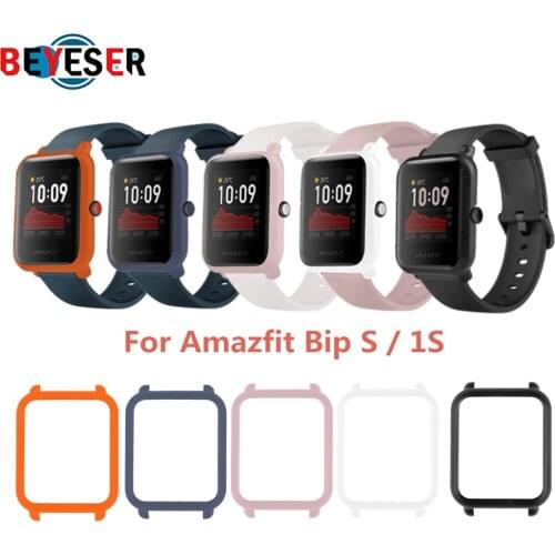 Watch Protective Case For Xiaomi Huami Amazfit Bip S Wristband Plastic Protecter Case cover TPU Frame For Huami Amazfit Bip S