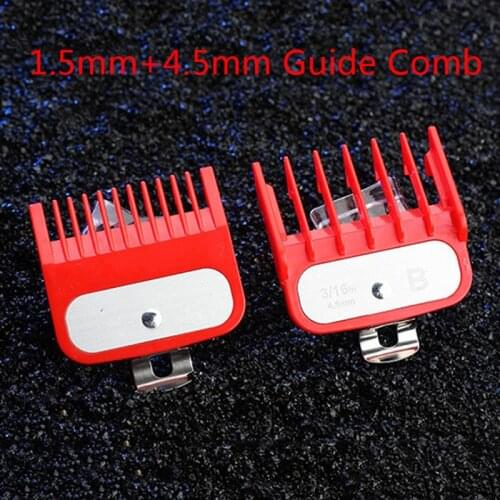 1/2PCS Professional Cutting Guide Comb Hair Clipper Limit Comb with Metal Clip