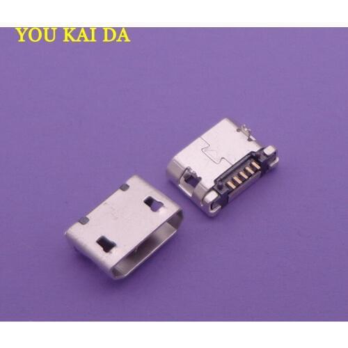 10pcs/lot Micro USB connector charging port jack for tablet PC for Coolpad W706 W706+ 9930 8810 for Huawei C8600 For Gionee E3