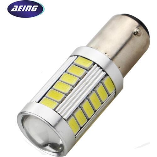 AEING 1 piece S25 1157 bay15d P21/5W LED Bulb Car 12V Stop/Tail/Rear/Brake/Reverse Light Bulb Xenon White Red Colors