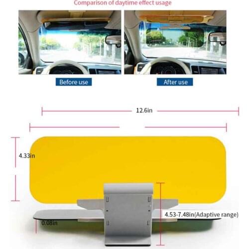 Car Anti Glare 2in1 Sun Visor Driving Vision Windshield Auto Sunshade Goggles Fit for Cars, SUVs, Trucks, Trailer