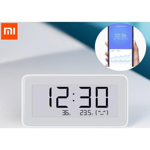 Xiaomi Mijia BT4.0 Wireless Smart Electric Digital Clock Indoor Hygrometer Thermometer E-ink Temperature Measuring Tools