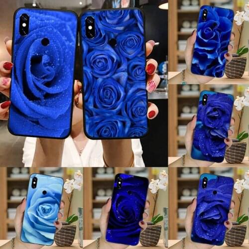 Blue rose Phone Case For Xiaomi Redmi note 7 8 9 pro 8T 9A 9S Mi Note 10 Lite pro