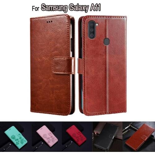 Flip Cover For Samsung Galaxy A11 Case SM-A115F A115M Phone Protective Shell Funda Case For Samsung A11 A 11 Wallet Leather Book