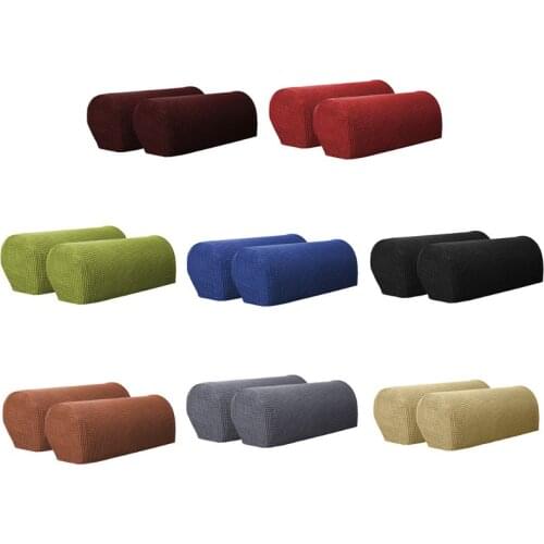Armchair Armrest Cover Sofa Arm Cover, 1 Pair Double-Faced Non-slip Machine Wash