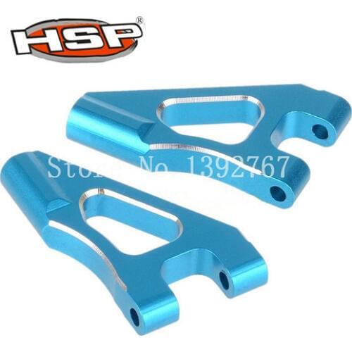 HSP Upgrade Parts 122018 02140 Aluminum Front Upper Suspension Arm 2P Alloy Blue for 1/10 RC Model Car CNC 94122 XSTR POWER