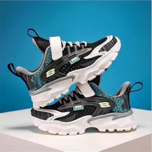 Summer single mesh boys' shoes 2021 new childrens sports shoes childrens trend hollow mesh boys' running shoes