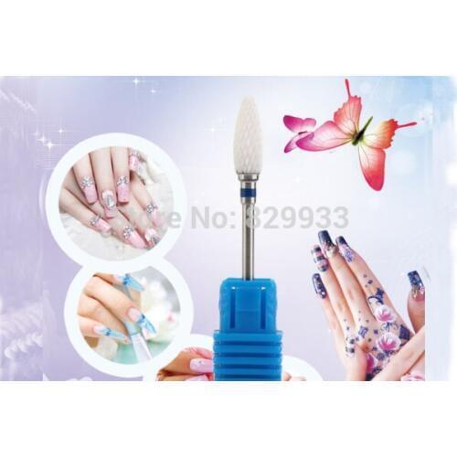 Bullet Ceramic Nail Bits Tools Nail Salon Chiropody Podiatry Electric Manicure Toe Cuticle Feet Pedicure Nail Foot Care Drills