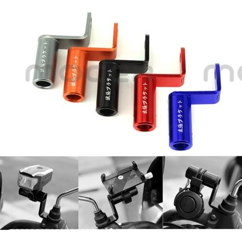 Motorcycle Rearview Mirror Mount Extender Bracket Holder Clamp Mobile phone stand conversion bracket Multiple Function