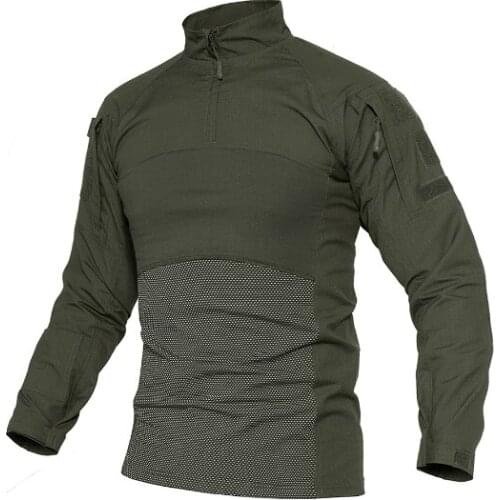 Men Tactical T-shirts Military Clothing Cotton Long Sleeve Airsoft Army T-shirts Male Lightweight Hunt Tops Paintball