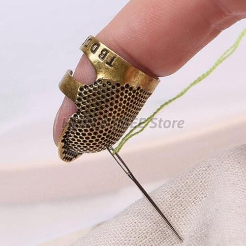 2 Sizes Finger Protector Thimble Sewing Special Retro Thimble Home Craft DIY Thimble Sewing Tool Accessories