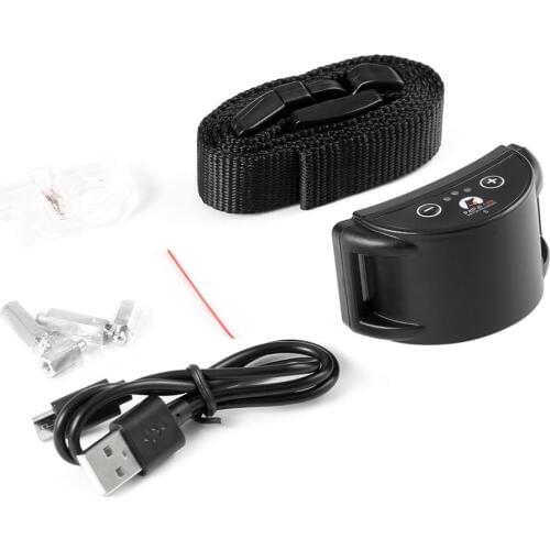 PaiPaitek PD258-S Pet Dog Training Collar Anti-barking Collar Electric Shock Adjustable Nylon Strip USB Charging Dog Trainer Hot