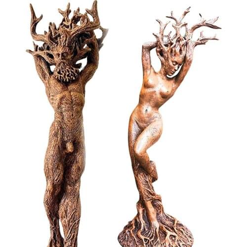 Garden Decorative Sculpture Resin 3D Upright Human Man/Woman Figure Statue for Indoor Outdoor