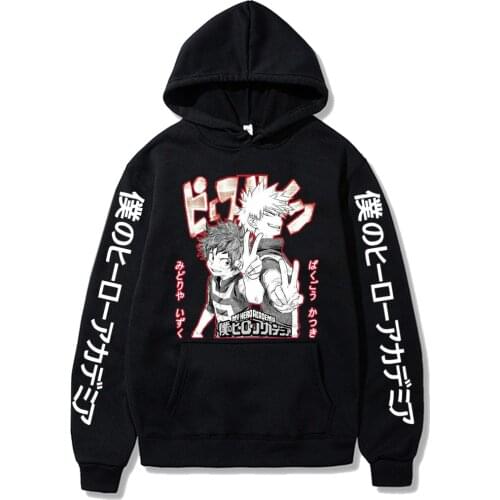 My Hero Academia Hoodies Pullover Casual Printing Hooded Streetswear Sweatshirt Men Women Unisex Top