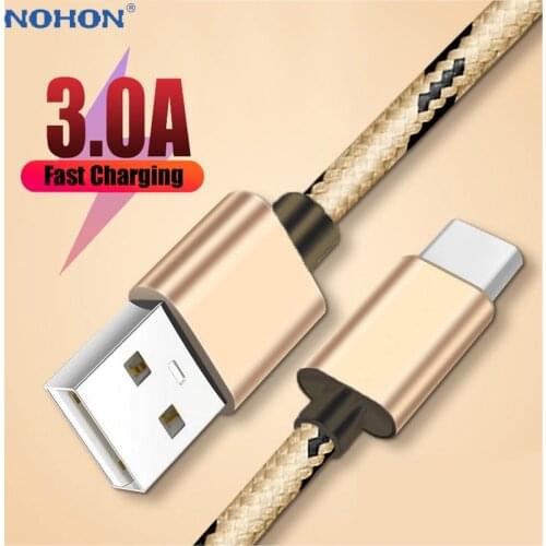 1M 2M 3M USB Cable Type C Data Charger For Samsung S9 Huawei LG G6 Xiaomi Mi 9 10 Redmi Note 8 USBC TYPEC Fast Charge Cord Wire
