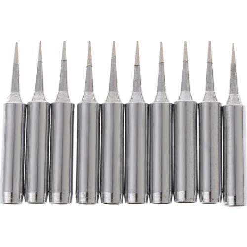 10Pcs Lead Free Replacement Soldering Solder Iron Tips 900M-T-I For Saike 936 852d+ 909D Solder Iron Tips