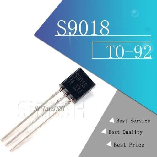 100PCS S9018 TO-92 9018 TO92 new triode transistor