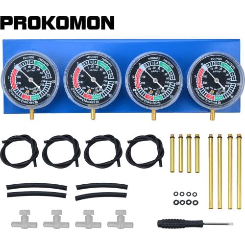 4 Cylinder Carburetor Synchronizer Set Vacuum Balancer Gauge for Motorcycle Motorbike Carbs